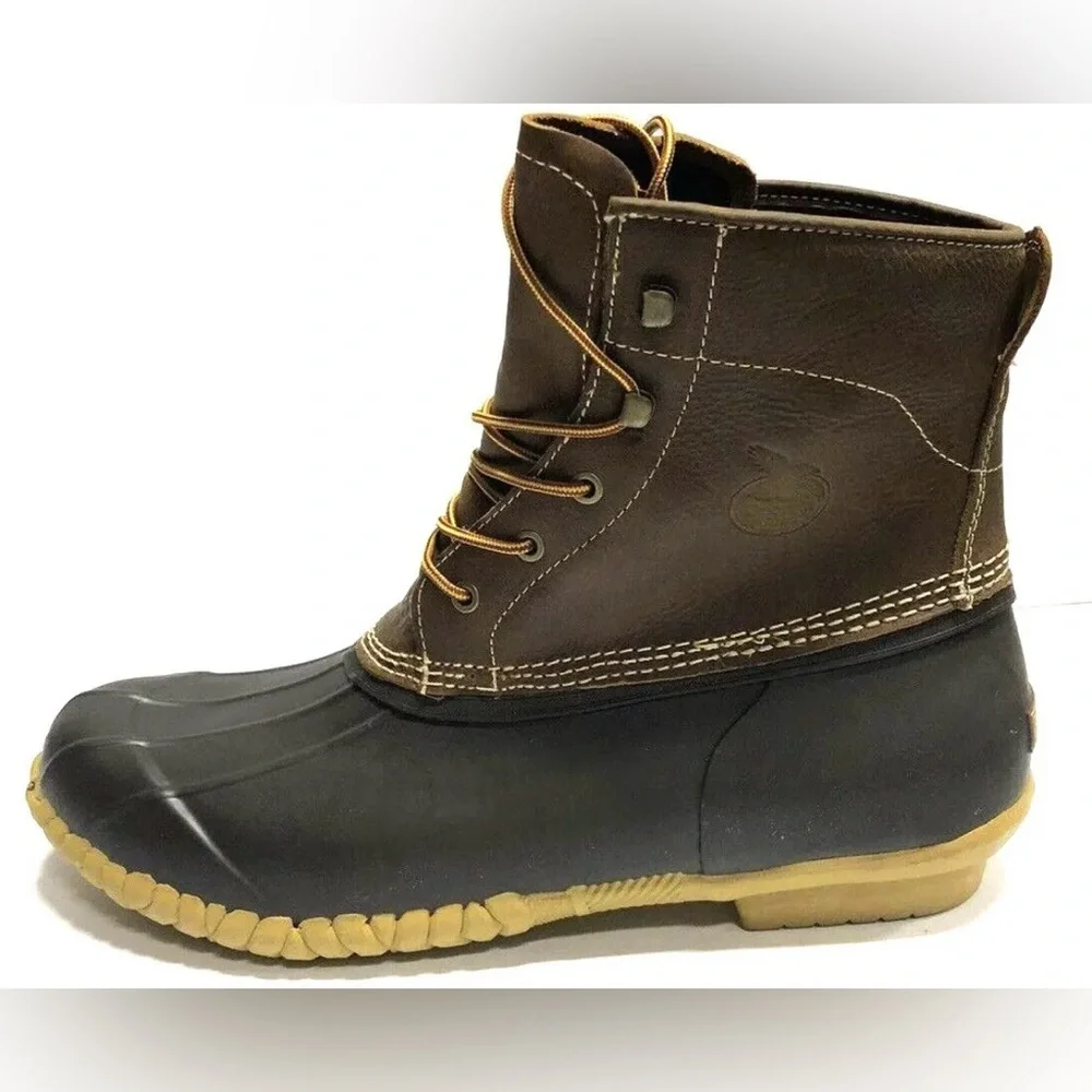 Georgia Boot Mens Marshland Duck Boot Brown Leather Size 14 M